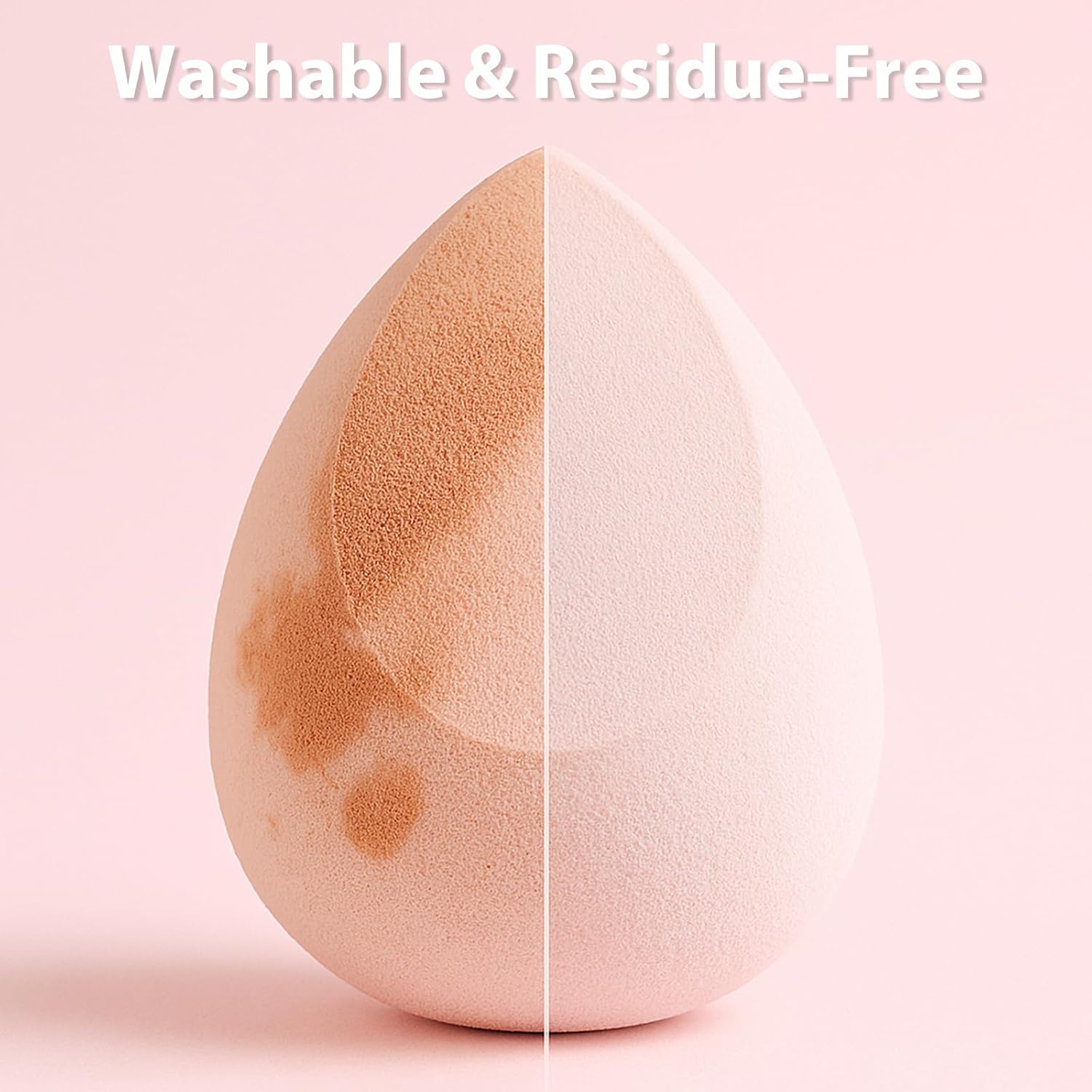 Makeup Sponge Set Blender Sponges 7 Pcs for Liquid, Cream, and Powder, Latex Free, Multi colored Beauty Sponges with 1 Mini Sponge, Vegan & Cruelty-Free